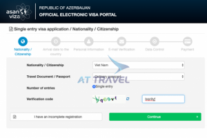 Hướng dẫn chi tiết cách xin Visa Azerbaijan online