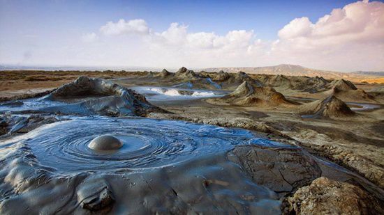 núi lửa bùn Azerbaijan 